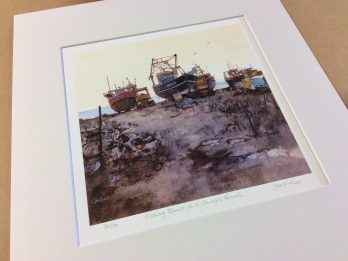 Fishing Boats on a Shingle Beach