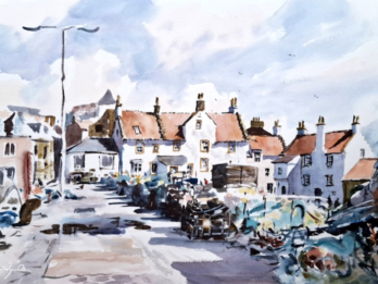 Fishing Gear & Sun, The Gyles, Pittenweem